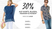 30% Rabatt auf Shirts, Blusen, Hemden und Hosen f&uuml;r Damen, Herren und Kinder im Adler Shop