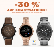 30% Rabatt auf Smartwatches bei Fossil