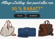 30% Rabatt auf Taschen & Geldb&ouml;rsen im Fossil Shop