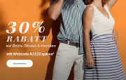 30% Rabatt auf &uuml;ber 3.100 Shirts, Blusen und Hemden f&uuml;r Damen, Herren und Kinder bei Adler