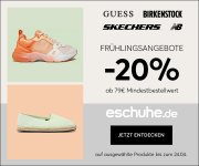 20% Rabatt auf &uuml;ber 32.600 ausgew&auml;hlte Schuhe, Taschen und Accessoires bei eSchuhe