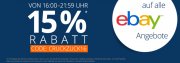 Nur bis 21:59 Uhr - 15% Rabatt auf Alles bei eBay *HOT* 
