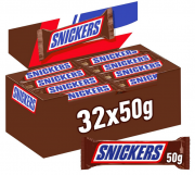 32 St&uuml;ck Snickers Gro&szlig;packung Schokoriegel mit Erdn&uuml;sse und Karamell