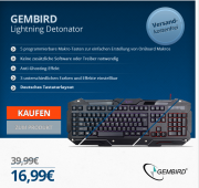 GEMBIRD Lightning Detonator - Gaming Tastatur