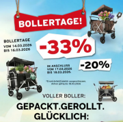 33% Rabatt auf alle Bollerwagen bei Fuxtec