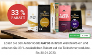 33% Rabatt auf ausgew&auml;hlten Kaffee von Gran Maestro Italiano, Celeste d'Oro und Altezza bei Cafori