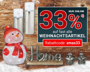 33% Rabatt auf fast alle Weihnachtsartikel bei Zurbr&uuml;ggen