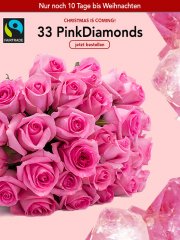 33 Rosen "PinkDiamonds" f&uuml;r 19,98&euro; incl. Versand statt 37,98&euro;