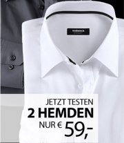 2 Walbusch Hemden kaufen nur 1 zahlen - 64,95&euro; f&uuml;r zwei Hemden