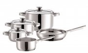 Domestic TOP Selection by M&auml;ser, Serie Varuna, Kochset 8-tlg., Edelstahl, induktionsgeeignet, 92,12