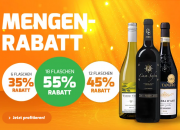 35%, 45% oder 55% Staffelrabatt auf pr&auml;mierten Wein bei Weinvorteil