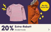 20% Extra-Rabatt auf die komplette Kindermode bei MyToys