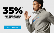 35% Rabatt auf alle Marken-Bekleidung von Nike, Puma, Adidas usw. bei MySportswear