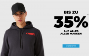 35% Rabatt auf alle Marken Bekleidungen und Schuhe im MySportswear Shop