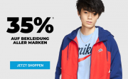 35% Rabatt auf Bekleidung aller Marken wie Nike, Puma, Adidas, New Balace usw. bei MySportswear