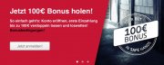 35&euro; Wettguthaben sichern f&uuml;r 10 &euro; = 1 x 15 &euro; Gratiswette + 10 &euro; Einzahlung + 100% Bonus bei Einzahlu