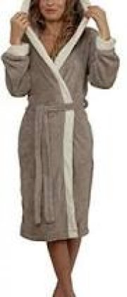 Di Ficchiano Damen Bademantel mit Kapuze f&uuml;r nur 29,90 &euro;