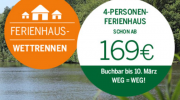 Ferienh&auml;user in den Center Parcs schon ab 169&euro; - nur bis Morgen