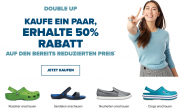 Crocs - 50% Rabatt auf das 2. Paar