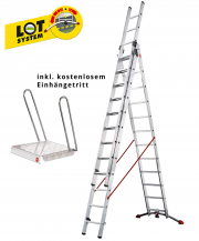 Hailo ProfiLOT 3x12 Sprossen mit H&auml;ngetritt f&uuml;r 259,99 &euro; inkl. Versand