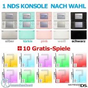 Nintendo DS Lite + 10 Spiele nur 59,99 &euro; inkl. Versand