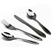 24tlg Gr&auml;we Besteckset f&uuml;r 6 Peronen nur 9,99 &euro;