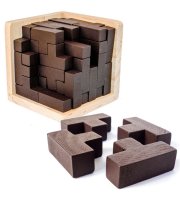 3D Denksport-Puzzle aus Holz bei@amazon - 10,19&euro;