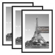 3er Pack Bilderrahmen 50x70cm in Schwarz f&uuml;r 33,50&euro;