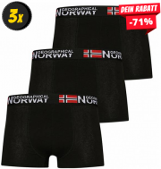 3er-Pack Geographical Norway Herren Boxershorts 95 % Baumwolle