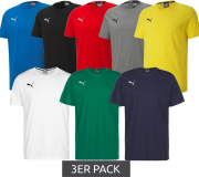 3er Pack Puma TeamGOAL 23 Casual Herren Baumwoll-Shirts in 8 Farben