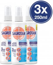 3er Pack Sagrotan Hygiene Pumpspray 250 ml gegen Bakterien, Viren und Pilze