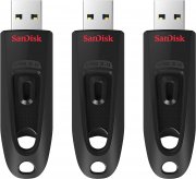 3er-Pack SanDisk Ultra USB 3.0 Flash-Laufwerk 64 GB inkl. SecureAccess Software