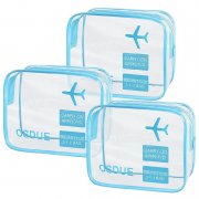 3er Pack transparente Kulturbeutel f&uuml;r je nur 2,21&euro;