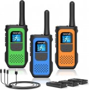 3er Set AWANFI 16 Channel Walkie Talkies