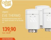 3er Set Elgato Eve Thermo Heizk&ouml;rperthermostat (2017) f&uuml;r 139,90&euro; (statt 170&euro;)