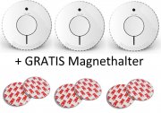 3er Set FireAngel FA6120-INT optischer Rauchmelder mit Magnethalter inkl. 10 Jahre Batterie
