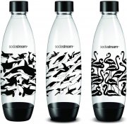 3er Set SodaStream 1 L Ersatzflaschen mit Motiven