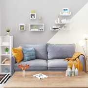 3er Set U Form Wandregal