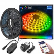 3m RGB LED Strips Sync mit Musik, wasserdicht