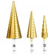 3tlg HSS Stufenbohrer Satz, Qibaok Titanbeschichtet Konusbohrer Kegelbohrer bei @amazon 9,99&euro; 