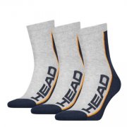  3x3er Pack Head Stripe Short Crew Grey/Navy Unisex Socken nur 9,49&euro; statt 41,19&euro;