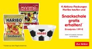 4 Aktionspackungen Haribo kaufen und eine Snackschale gratis erhalten bei Netto