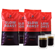 4 kg Altezza Slow Roast Kaffeebohnen + 2 doppelwandige Kaffeegl&auml;ser