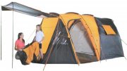  4 Pers. Zelt Familienzelt Tunnelzelt 4000mm 2 Kabinen Gruppenzelt Gro&szlig;raumzelt f&uuml;r 79,99&euro;