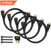 4 St&uuml;ck 1,8m HDMI Kabel + 90 Grad Winkel HDMI Adapter + Kabelbinder bei Amazon f&uuml;r 3,99 Euro