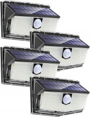4 St&uuml;ck AloftSun 300 LEDs Solarlampen mit Bewegungssensor