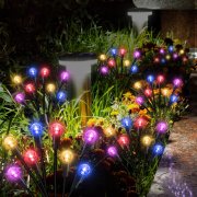 4 St&uuml;ck Amouhom 8-LED Solar Firefly Gartenlichter