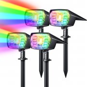 4 St&uuml;ck Biling RGB Solarstrahler