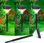 4 St&uuml;ck ECOWHO gro&szlig;e Solar Gartenleuchten mit 24 LED in 3 Farben Dimmbar