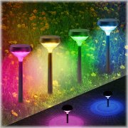 4 St&uuml;ck Linkind Venus Solar RGB LED Gartenleuchten